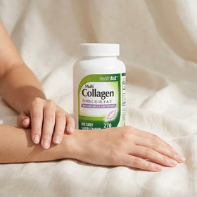 HealthA2Z Multi Collagène sur un fond neutre