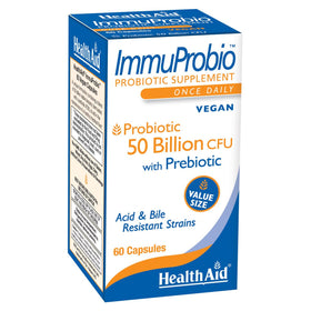 HealthAid ImmuProbio 50 Milliards CFU Probiotique boîte avant