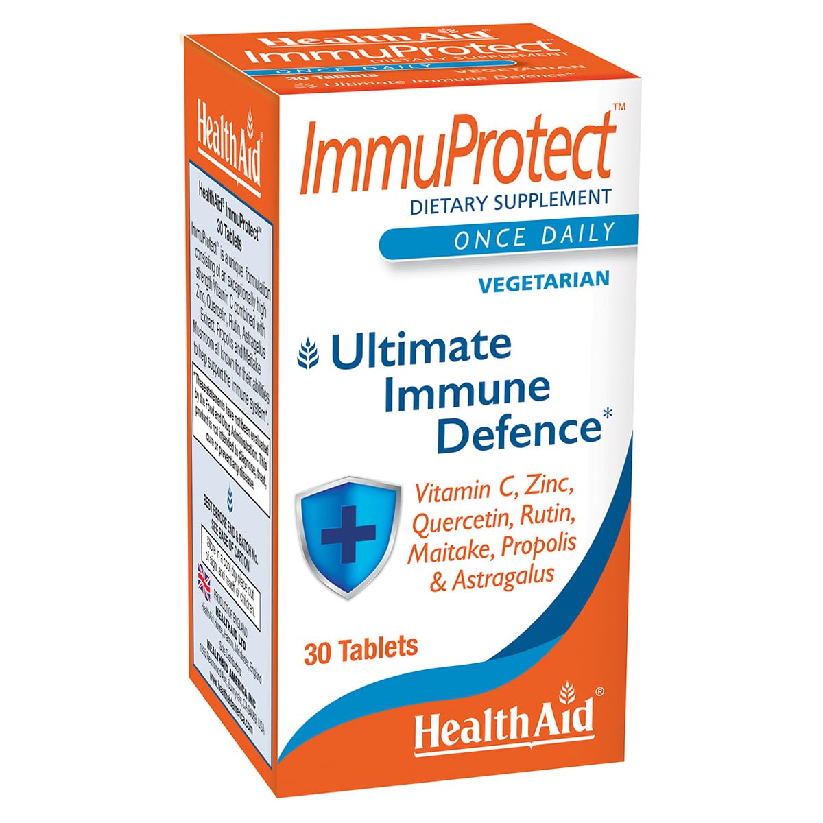 HealthAid ImmuProtect 30 comprimés vue de face