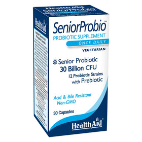 HealthAid SeniorProbio 30 capsules végétariennes vue de face