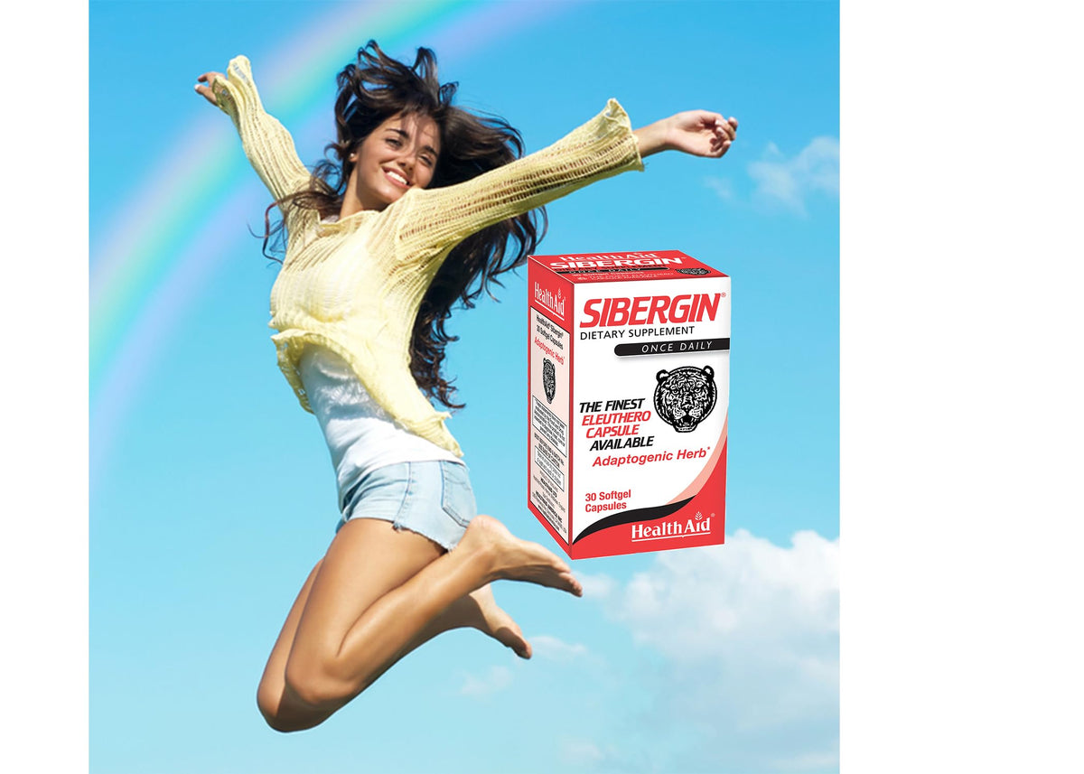 HealthAid Sibergin Éleuthérocoque étiquette de produit