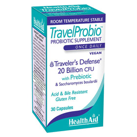 HealthAid TravelProbio 20 Milliards CFU Probiotique gélules vue avant