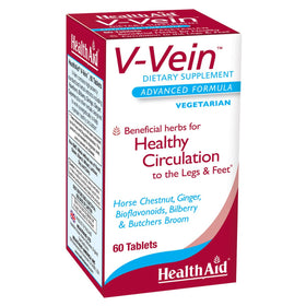 HealthAid V-Vein 60 capsules vue avant avec étiquette