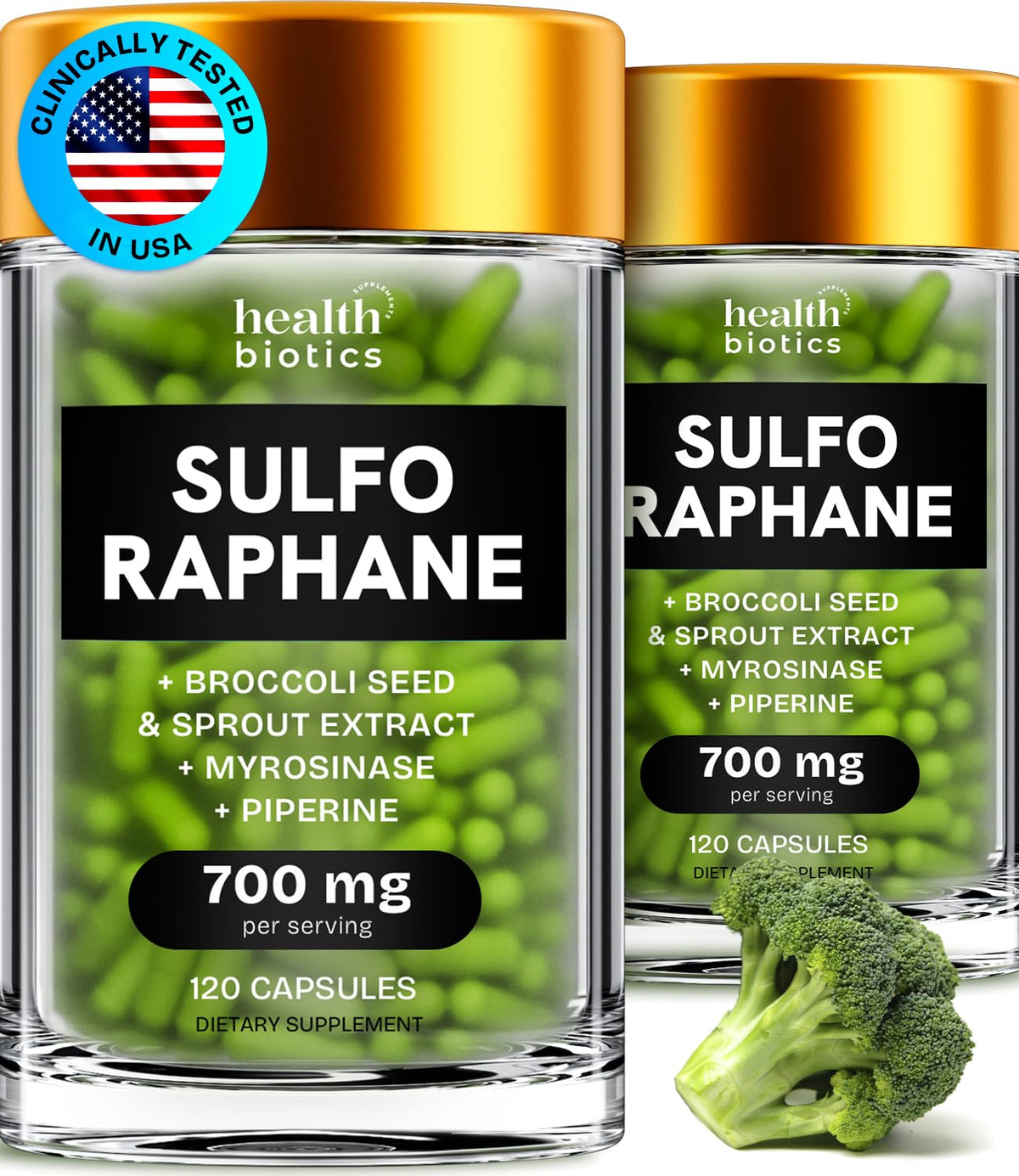 Healthbiotics Sulforaphane Bio 240 gélules vue de face