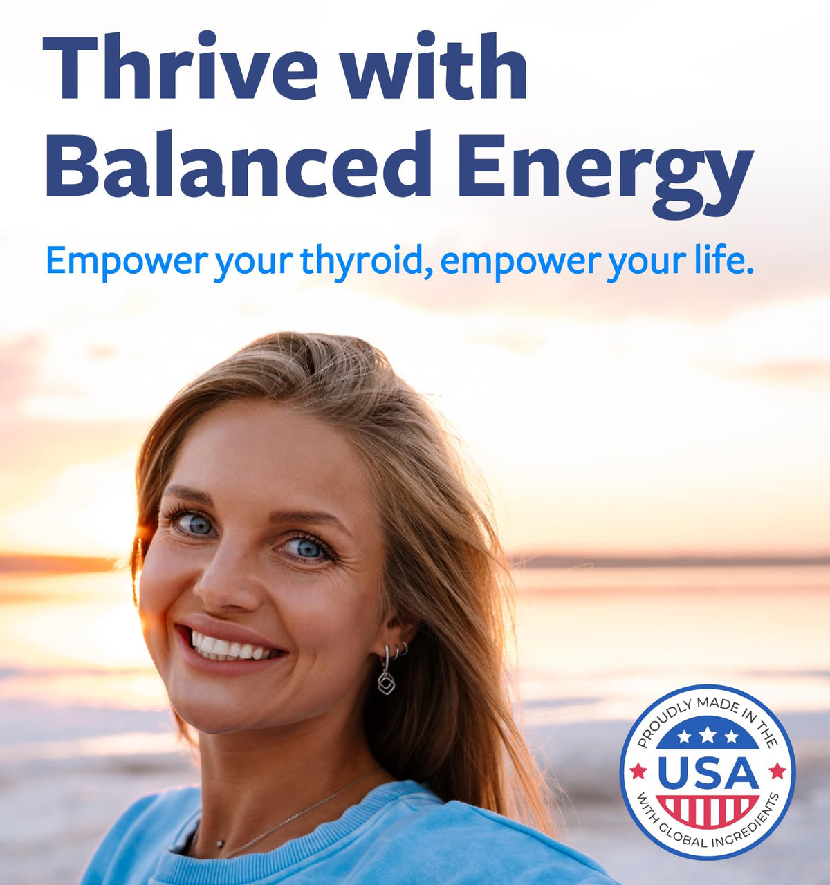 Healths Harmony complément alimentaire thyroïdien 120 capsules avec étiquette détaillée