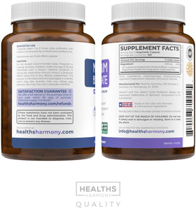 Healths Harmony magnésium bisglycinate 200 mg avec des ingrédients naturels