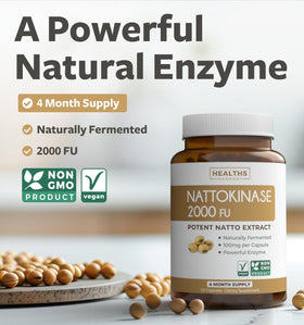 Healths Harmony Nattokinase 2000 FU avec étiquette informative