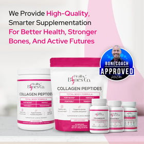 Healthy Bones Co. D3 K2 2000 IU capsules in a glass of water