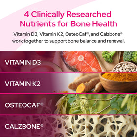Healthy Bones Co. OsteoFrax™ comprimés dans une main