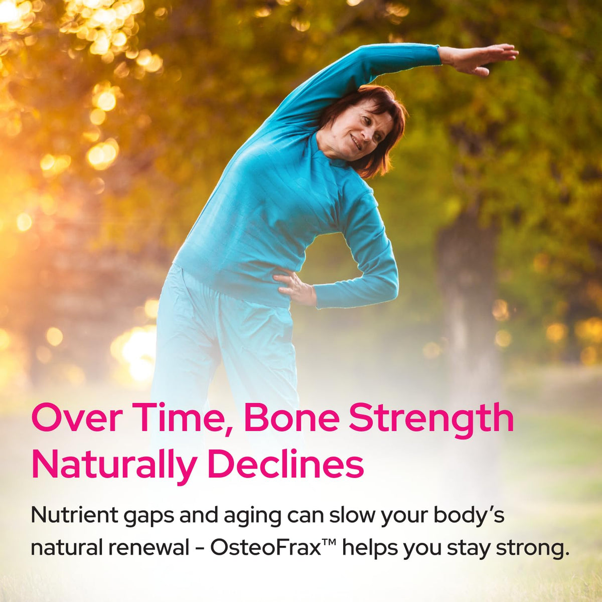 Healthy Bones Co. OsteoFrax™ étiquette détaillant les ingrédients