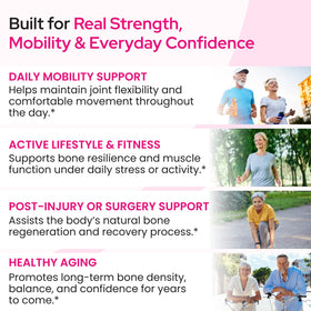 Healthy Bones Co. OsteoFrax™ flacon avec d'autres suppléments