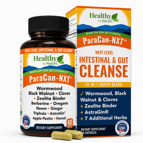 Healthy by Nature 12-en-1 Nettoyage des Parasites 60 Capsules vue avant