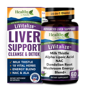 Healthy by Nature LiVitalize 28-en-1 Complément Alimentaire 1540mg - vue de face