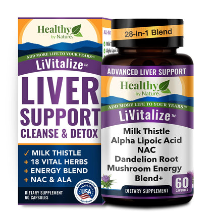 Healthy by Nature LiVitalize 28-en-1 Complément Alimentaire 1540mg - vue de face