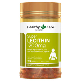 Healthy Care Lecithin 1200mg 100 capsules vue de face