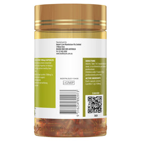Healthy Care Lecithin 1200mg capsules ouvertes sur une table
