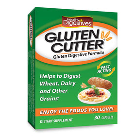 Healthy daily Gluten Cutter capsules front view