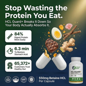 Healthy Gut HCL Guard ingrédients principaux