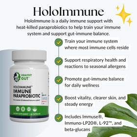 Healthy Gut HoloImmune, poudre saupoudrée sur des aliments