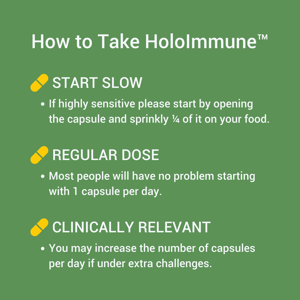 Healthy Gut HoloImmune, présentation des ingrédients sur la table
