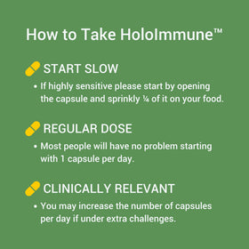 Healthy Gut HoloImmune, présentation des ingrédients sur la table