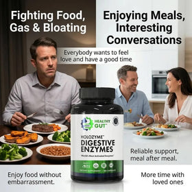 Healthy Gut HoloZyme ingrédients listés sur l'étiquette