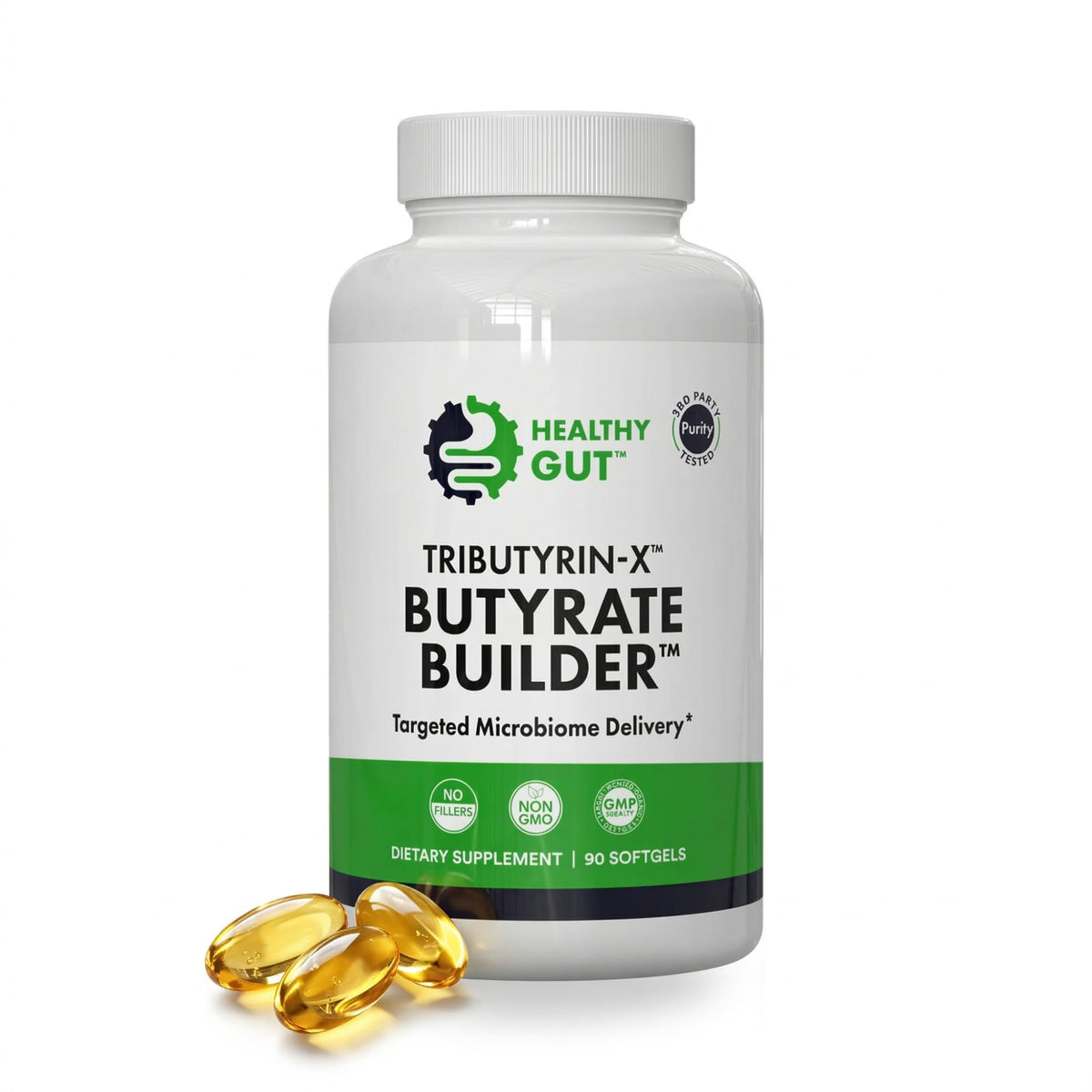 Healthy Gut Tributyrin-X flacon de 90 capsules