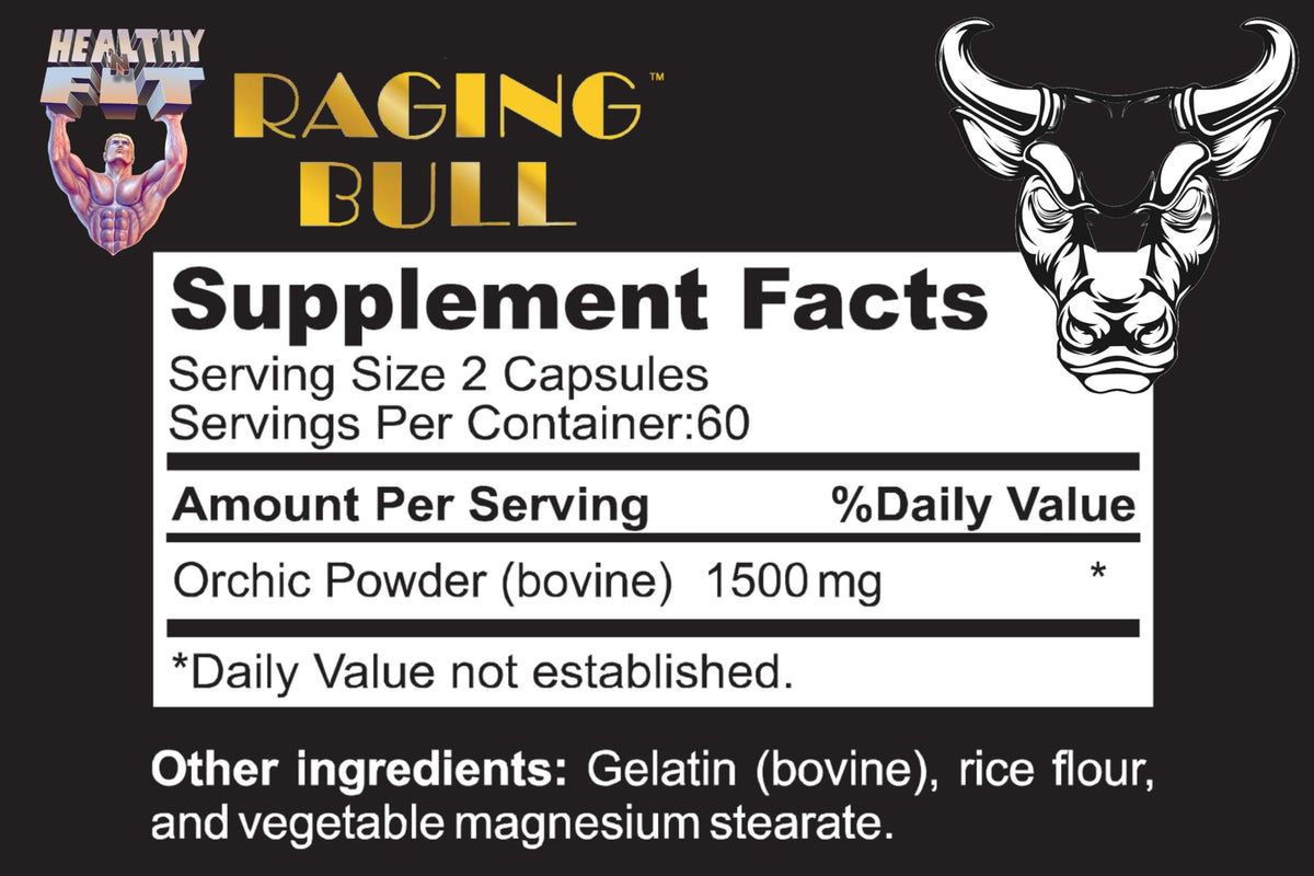 Healthy 'N Fit Mega Orchic 120 capsules side view
