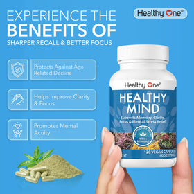 Healthy One Complément 14-en-1 sur un bureau d'étudiant