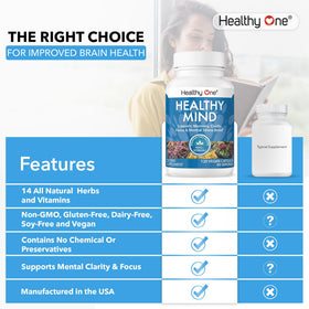 Healthy One Complément Alimentaire 14-en-1 avec informations nutritionnelles