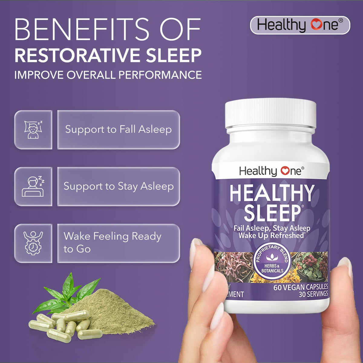 Healthy One Complément Alimentaire Sommeil 10-in-1 60 capsules avec description