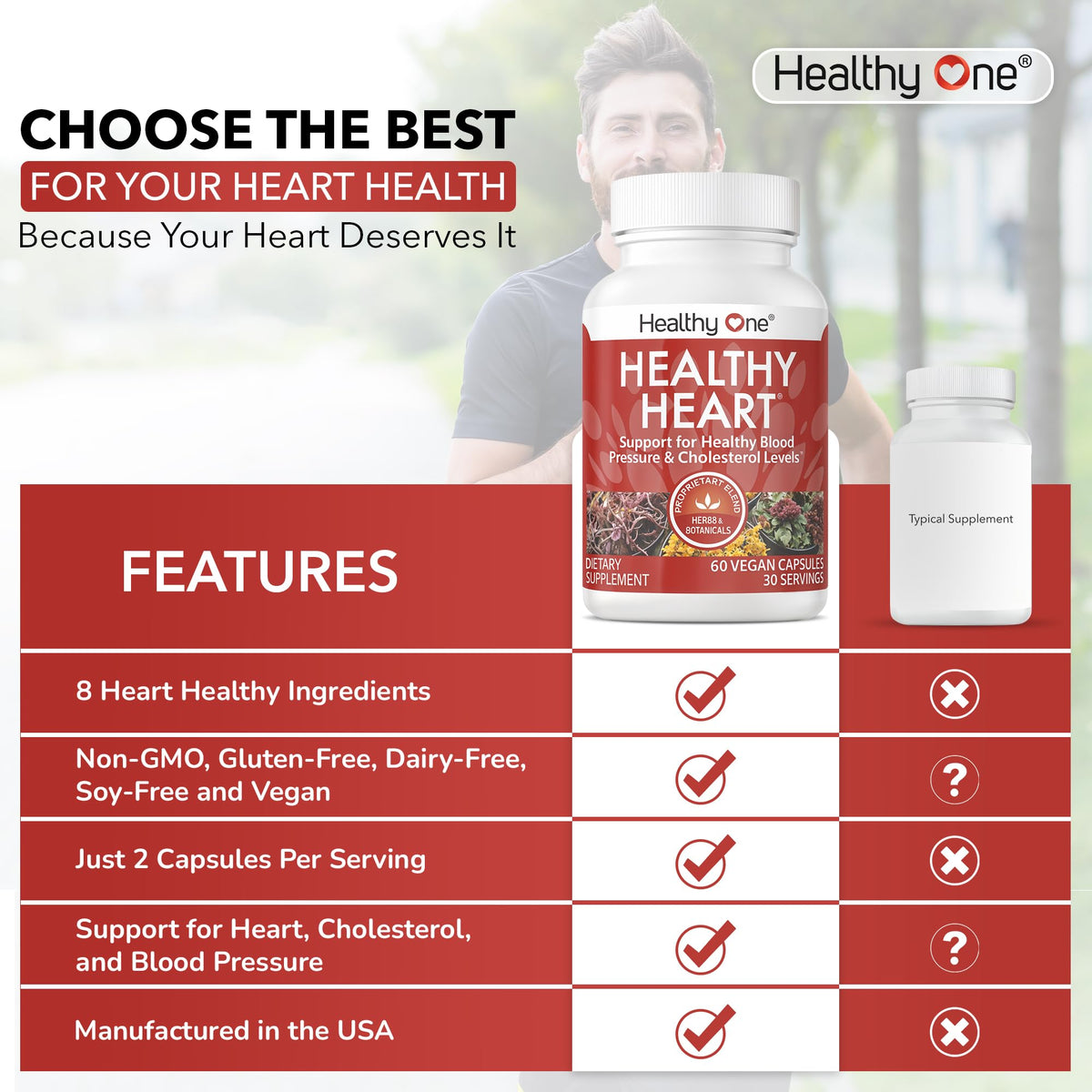 Healthy One CoQ10 60 Gélules vue arrière