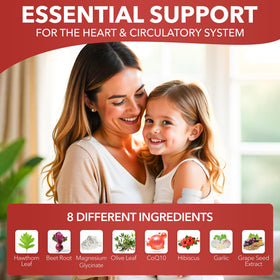 Healthy One CoQ10 capsules à côté d'un verre d'eau