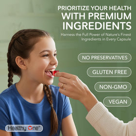Healthy One Fruits & Veggies Gummy 27-en-1 gummies close-up