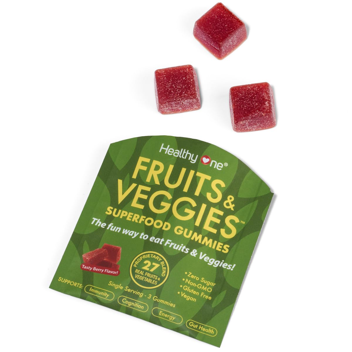 Healthy One Fruits & Veggies Gummy 27-en-1 gummies with fruits and vegetables