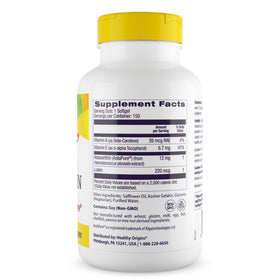 Healthy Origins Astaxanthin AstaPure 12 mg gélules arrière
