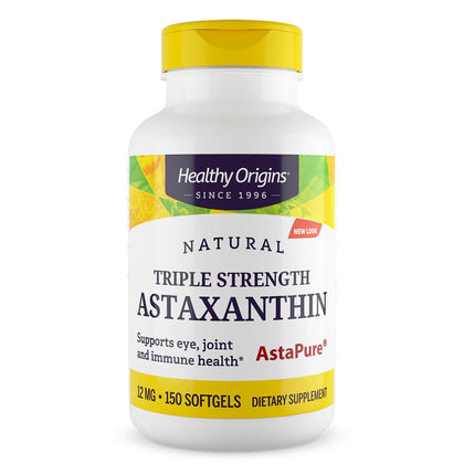 Healthy Origins Astaxanthin AstaPure 12 mg gélules avant