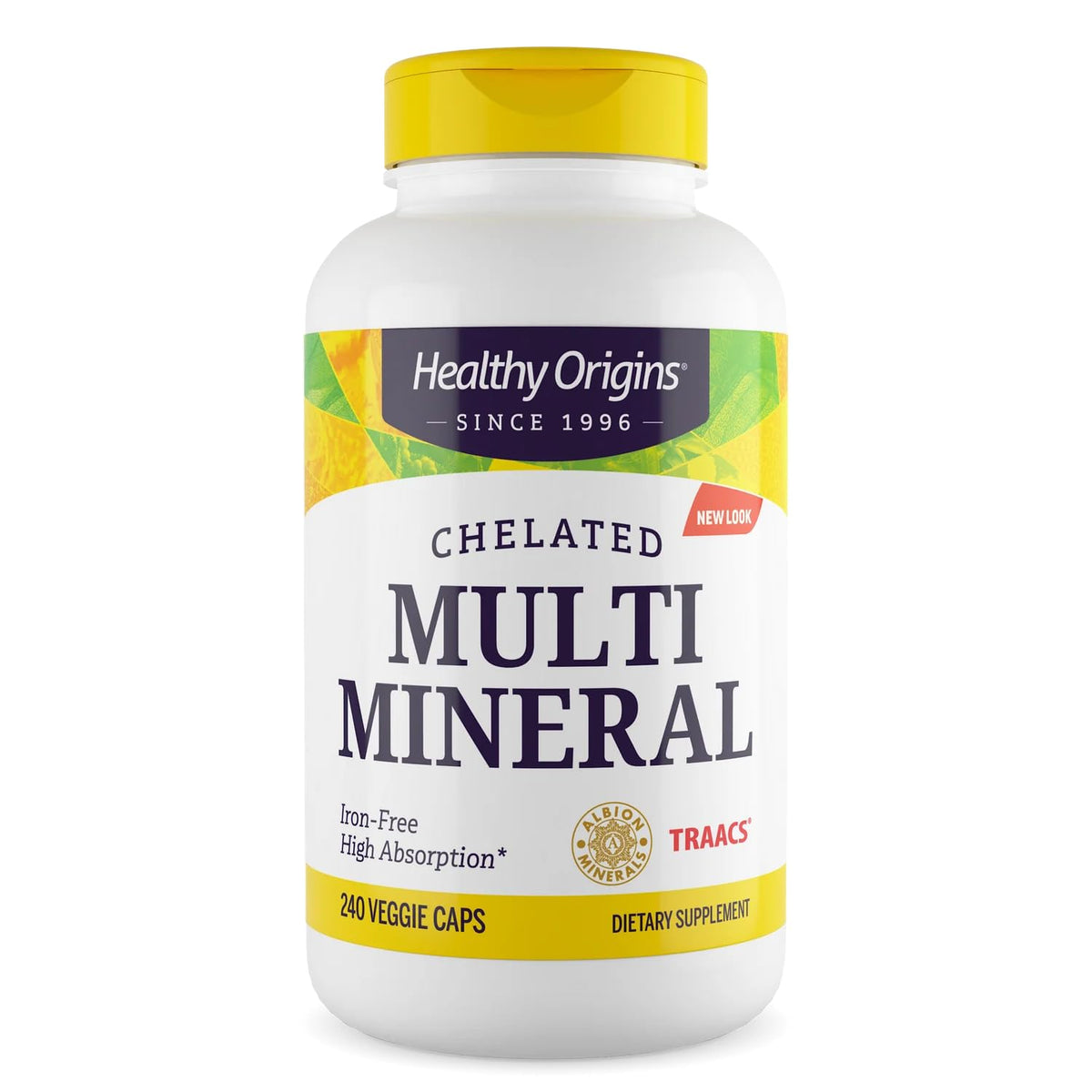 Healthy Origins Chelated Multi Mineral 240 capsules front view
