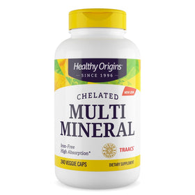 Healthy Origins Chelated Multi Mineral 240 capsules front view
