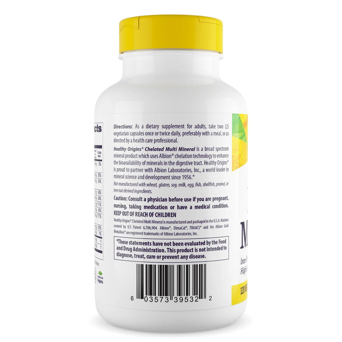 Healthy Origins Chelated Multi Mineral capsules close-up