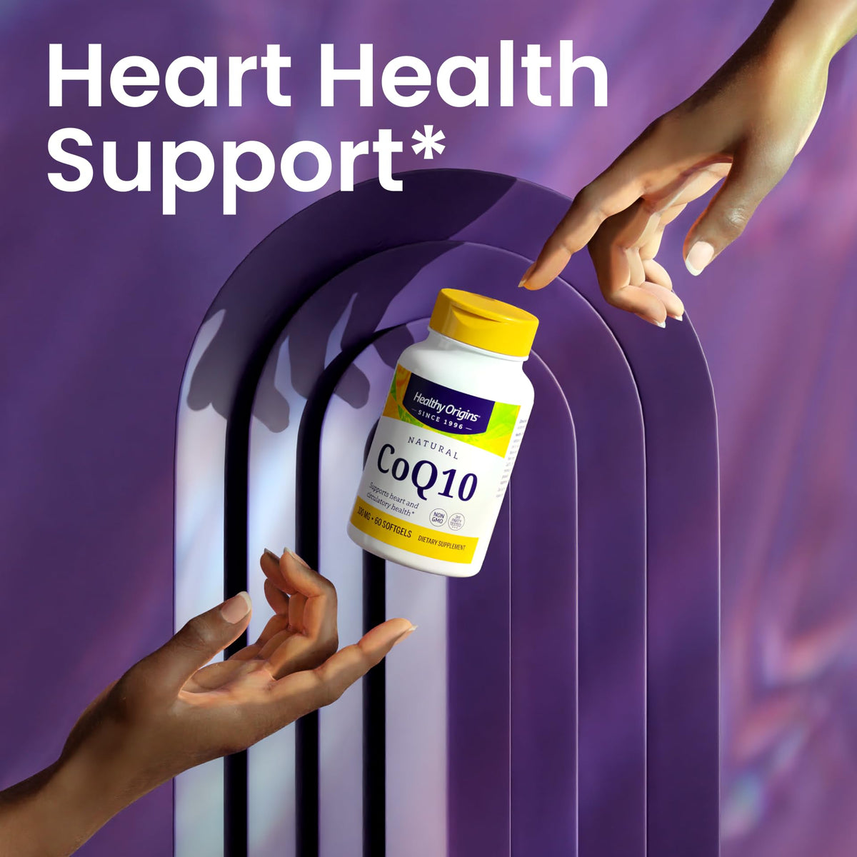 Healthy Origins CoQ10 100 mg gélules softgels ouvertes