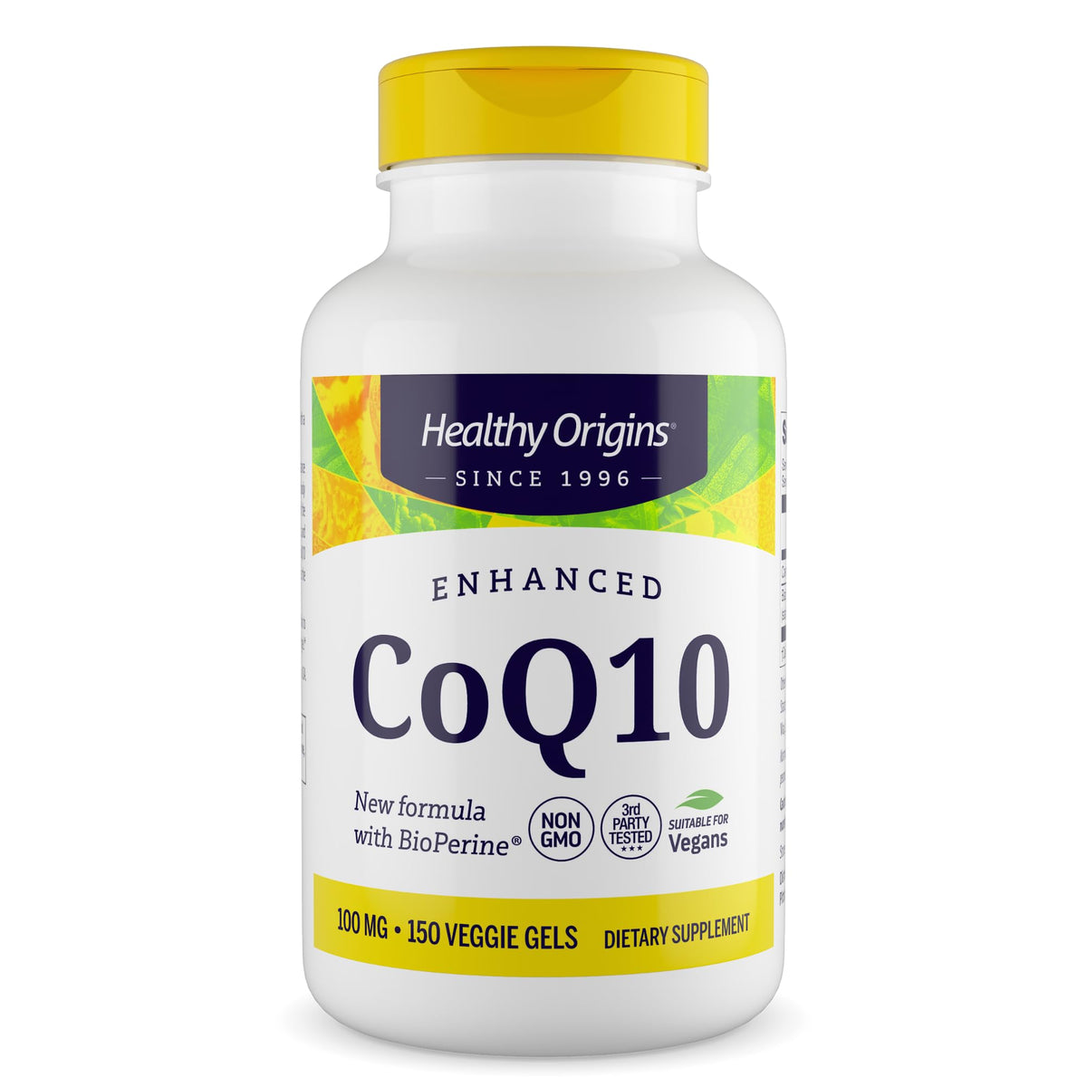 Healthy Origins CoQ10 100 mg gélules végétales, emballage avant