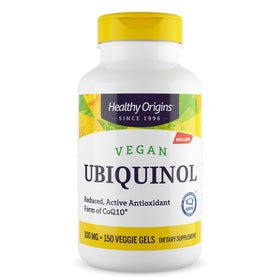 Healthy Origins CoQ10 100 mg Vegan Ubiquinol gélules devant
