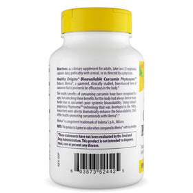 Healthy Origins Curcumin Phytosome 500 mg 60 Capsules - vue arrière