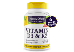Healthy Origins D3 2000 IU et K2 200 mcg gélules avant