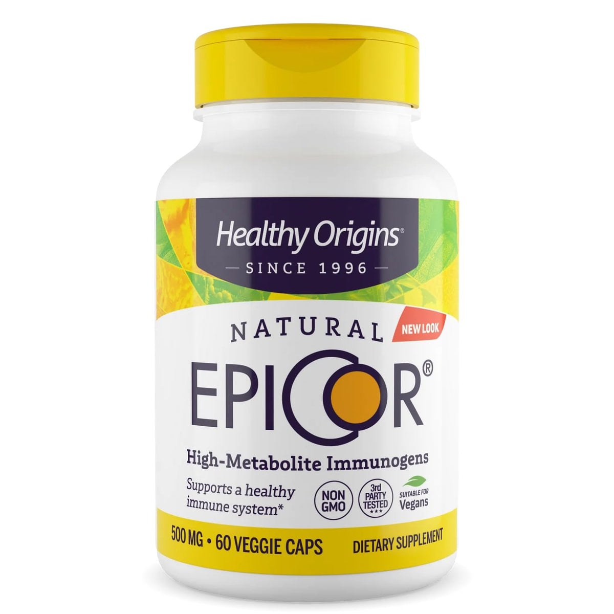 Healthy Origins EpiCor Levure Séchée 500 mg gélules végétales avant