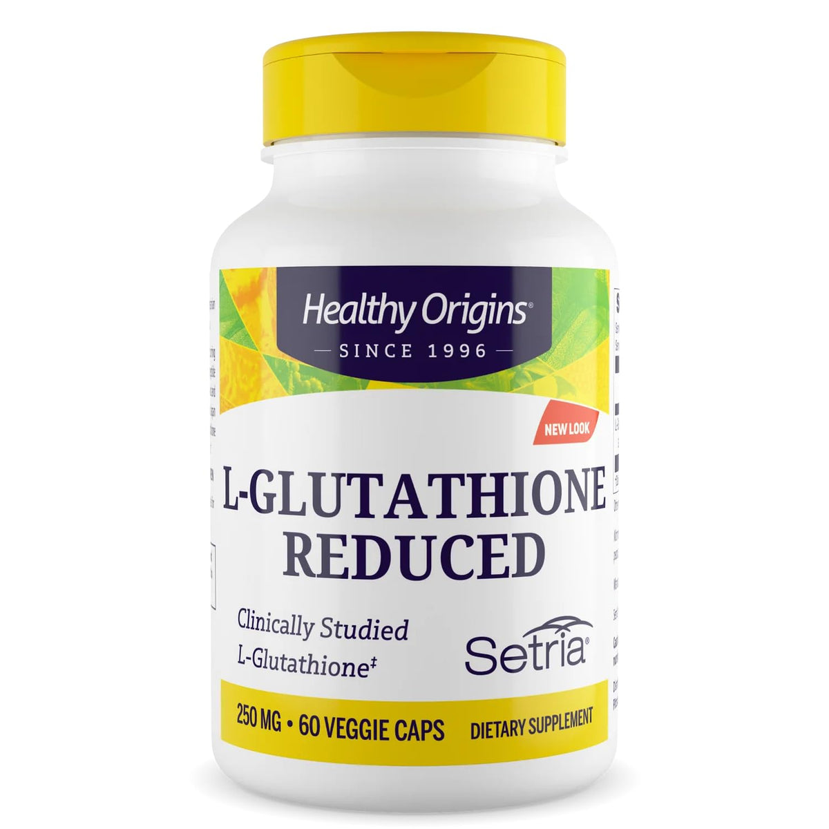 Healthy Origins L-Glutathione 250 mg 60 capsules végétales en vue de face