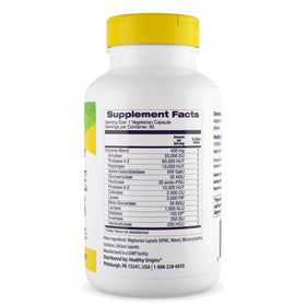 Healthy Origins Multi-Enzymes 90 gélules végétales vue arrière