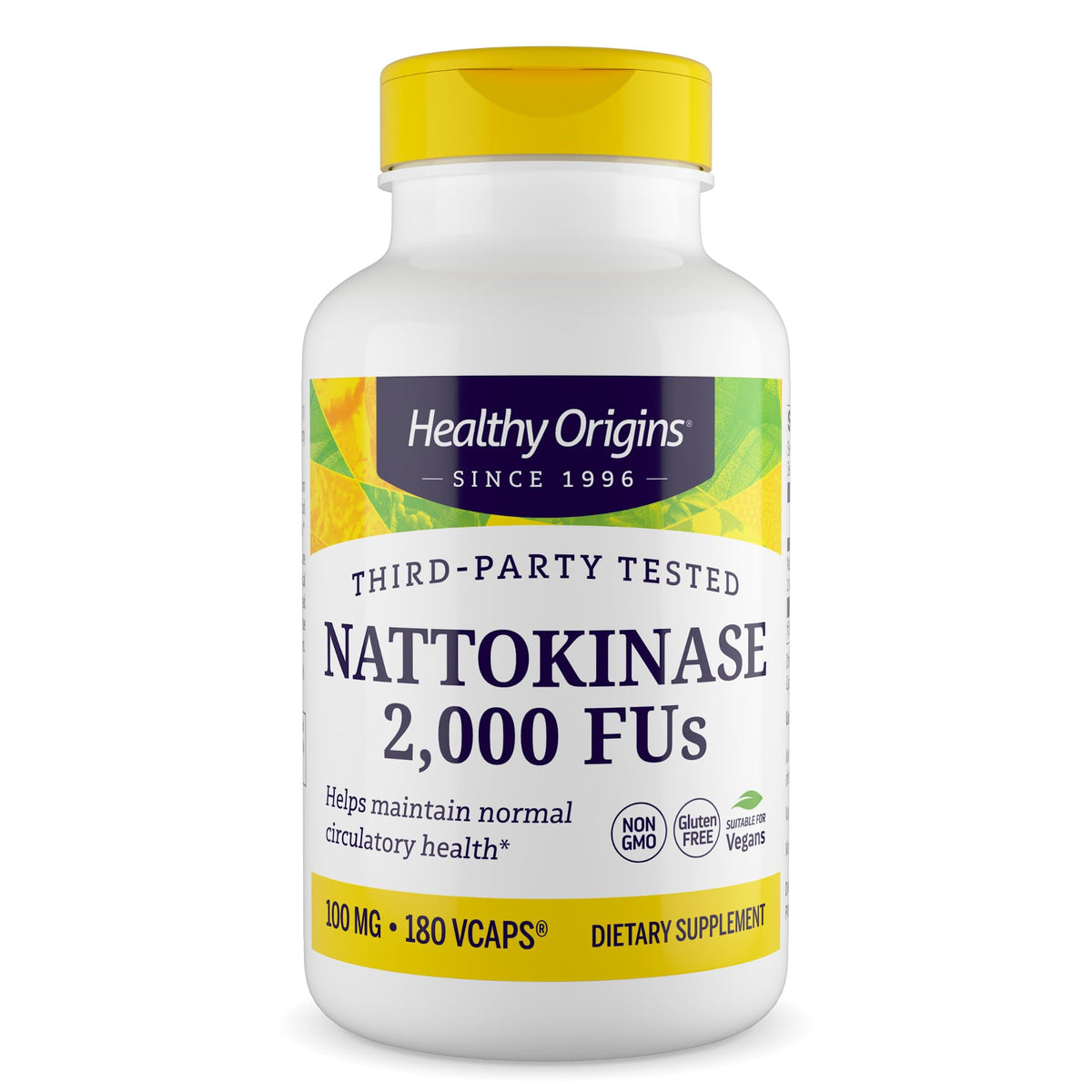 Healthy Origins Nattokinase 100 mg gélules végétales avant