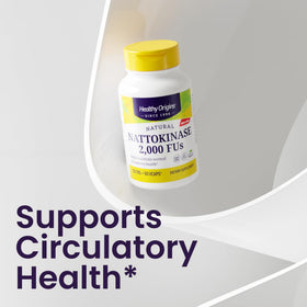 Healthy Origins Nattokinase 100 mg gélules végétales avec étiquette